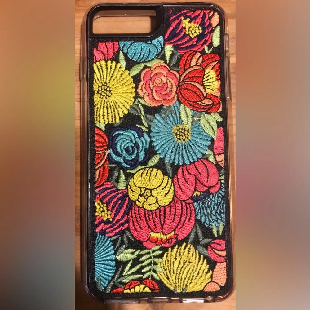 Zero Gravity Floral Explosion Wildflower Embroidered iPhone 7 8 Plus Case Cover